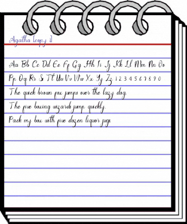 Agatha Regular animated font preview Agatha Regular animated font preview